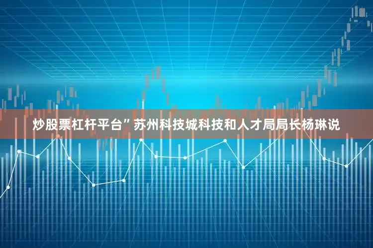 炒股票杠杆平台”苏州科技城科技和人才局局长杨琳说
